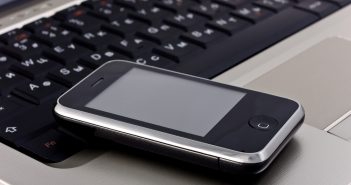 Lab-on-a-chip could rapidly detect multiple pathogens using smartphone device Phone laptop keyboard