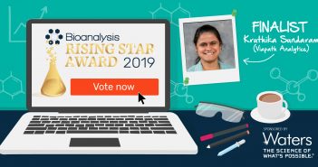 Bioanalysis Rising Star Award finalist: Kruthika Sundaram BRSA nominee 2019 banners_Social media 1024 x 512 KS