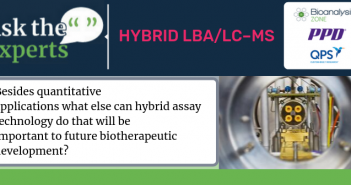 Besides quantitative applications what else can hybrid assay technology do that will be important to future biotherapeutic development? hybrid-LBA/LC–MS
